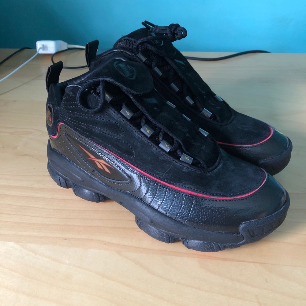 Men’s Reebok Iverson Legacy Black Red Gold size 7